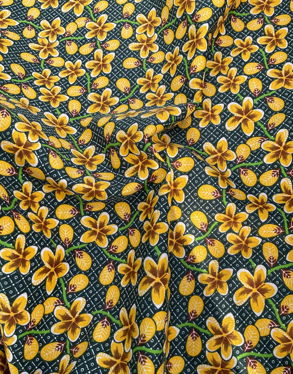 Flannelette Fabric, Island Frangipani