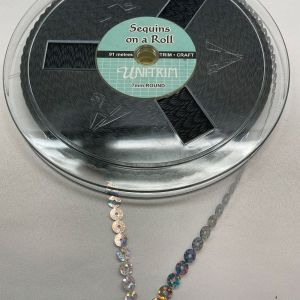 Sequins on a roll, Silver